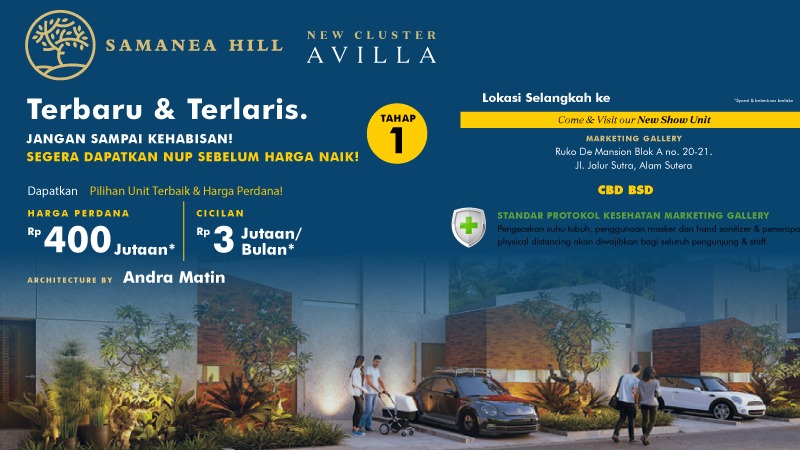 Samanea Hill New Cluster Avilla – Tahap 1